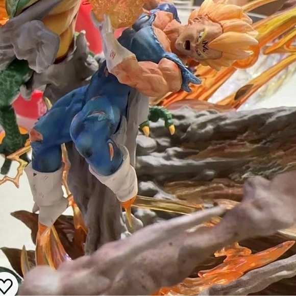 Anime Dragon Ball Figure Goku VS Vegeta Action Figure Heaven and Earth Showdown - Picture 2 of 5